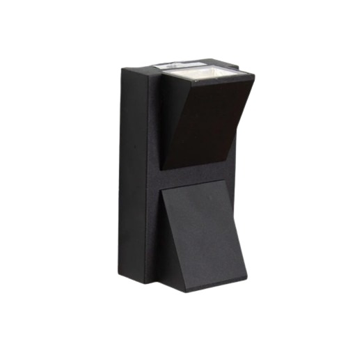 فانوس سور خارجي LED كلاسيكي 8 × 14 × 7 سم، لون أسود | 40254