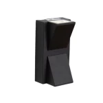 Classic Outdoor LED Fence Lantern, Dimensions 8 x 14 x 7 cm, Black Color