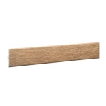 Wood fiber skirting, brown color, dimensions 240x4.5x0.6 cm, model 484719