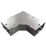 Horizontal Cable Trunk Elbow 90 Deg (SC), Powder Coated Steel, 2.0mm Thick, 75mm Height, 900mm Width | BAHRA