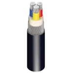 كابل الومنيوم مجدول 3×50 مم 600/1000 فولت، مسلح SWA، عزل PVC | كابلات الرياض