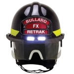 BULLARD FX Helmet, 6 Inch High Shield, Black Color