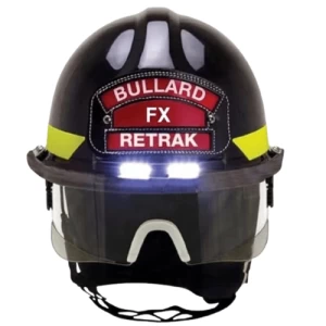 خوذة BULLARD FX بدرع ارتفاع 6 بوصات من الألياف الزجاجية، لون أسود | رضا للسلامة