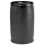 Polyethylene Plastic Container with Lid, 220 Liter Capacity, Black Color, Diameter 58 cm, Height 93 cm, Model 2TKFF