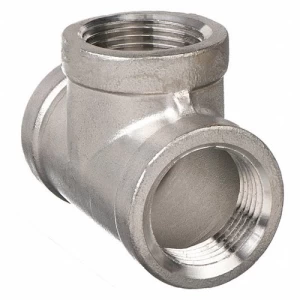 Stainless Steel (316) Tee Schedule 40 1/2 inch Silver | ARAB PROS COMPANY
