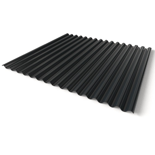 Corrugated Roof Sheet 0.4 mm Thickness 4.5 meter Length Black Color | Matkel Store