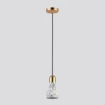 Ceiling Holder Pendant with Single Bulb white Color, Size 90 × 168 mm, Cord Length 2000 mm