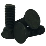 Black Steel Plow Bolt Flat Countersunk Square Neck, Grade 5, Size 7/8 inch Length 3 1/2 inch DIN608   