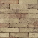 Stone wallpaper, beige color, length 10 m, width 0.53 m, model 446388 