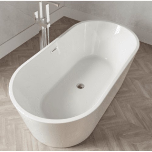 Acrylic Oval Shape Bathtub 150×75 cm, White | ALHashim Sanitary Tools