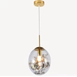  Ceiling Pendant Light, Dimensions 30x30x30 cm, golden Color