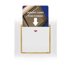 مفتاح كارت مفرد 16 امبير أمنية الفنار مقاس 7×7 سم اللون ابيض 