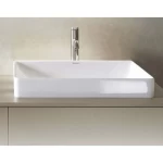 Rectangular Ceramic Counter Top WashBasin 34.5×60 cm, Brilliant White Color