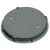 Manhole Cover Cast Iron 600 mm Circular Shape,  12.5 Tons Load  Gray Color | Saudi Cast Factory
