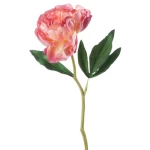 زهور صناعية، لون وردي، ارتفاع 34 سم