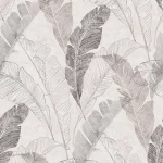 ورق حائط تصميم اوراق الشجر مقاس 1.005×53 سم، لون رمادي، موديل ميرياد