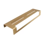 Glass Shelf stainless Steel,  Dimensions 400x100x50 cm, Matte Gold Color