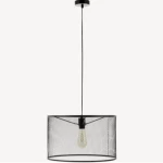 تعليقة هولدر سقف صناعية، طول 37.5 سم، عرض 37.5 سم، ارتفاع 28 سم، لون أسود