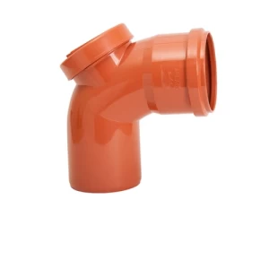 UPVC Access Elbow 87.5° Size 110 mm Orange | Aplaco Arabian Plastic Manufacturing CO.(APLACO)