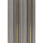 Wood substitute PVC sticks, size 13 x 290 cm, gray color