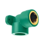 PPR Plastic 90° Female Threaded Elbow, Size 25 mmx1/2 inch, Green Color | Cosmoplast