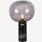 Elegant Table Lamp Classic Design, Grey color, Dimensions 37x37x48 cm