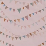 ورق جدران الماني، لون وردي تصميم اطفال، مقاس 10 م×0.53 م