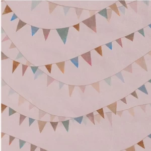German Wallpaper Kids Design Rose Color, Size 10 m x 0.53 m | Abyat Company