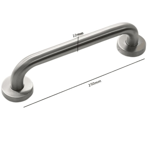 Stainless Steel Door Handle 250 mm Size, 22 mm Diameter | Dar Al Nijara Company