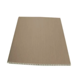 Flat Wood Substitute Panels 9 mm Thickness, 40 cm Width, 2.90 m Height, Dark Beige | B408