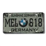 Decorative Metal Panel, Size 30x15 cm, Gray Color