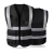 Reflective Safety Vest with Three Pockets and a Card, Wide 2 inch, Black Color