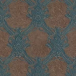 Classic Wallpaper Length 10m, Width 1.06m, Brown Color, Model 82743