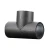 High-Density Polyethylene Fabricated Tee 90° , Size 450 mm, Length 1170 mm, Black Color,  UPI Factory 