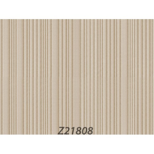 Italian Striped Wallpaper 10m×1.06m Beige Color, Model Z21808 | Balbaid Decor Company