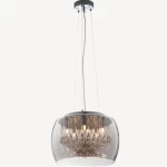 Ceiling Pendant Light, Light Grey Color, Length 47 cm, Width 47 cm, Height 27 cm
