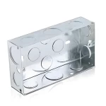 Steel Switch Box with Earth terminal Size 72×132 mm, Depth 35 mm, Thickness 0.9 mm | Alfanar