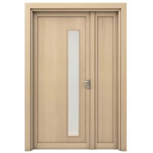 Wood Plastic Composite (WPC) One and a Half Door 160×235 cm, Beige, 6 cm Thickness | gdo5