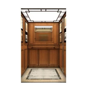 Machine Roomless People Elevator 1000 KG Load, 13 People, 1.75 m/s, Natural Wood Finish | 
