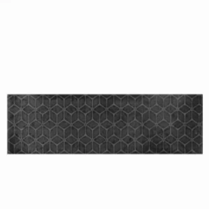 Shiny Ceramic Panels 7.5×30 cm, 1 mm Thickness, Black Color | 