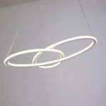 Modern LED Hanging Chandelier, Size 55×20 cm , white