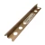 Decorative Aluminum Edge Corner, 240 cm Length, 1.5 cm Height, matt rose gold Color