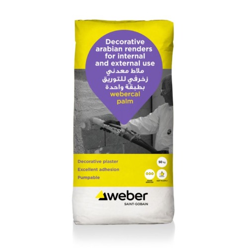 Decorative Arabian Render Webercal Palm Paint Beige 25 kg Can | Sodamco-Weber