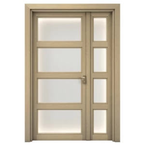 Premium Wooden Door and a Half 160×235 cm Beige, Model GBR05 | 
