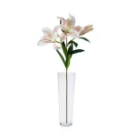 Artificial Lily flowers, white color, height 100 cm.