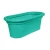 Plastic transplant pot medium rectangle Al Zamil Made of  polyethylene Colour baby blue