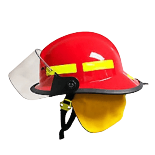 660C Metro Fire Helmet 4" Face Mask, Red | Reda Safe