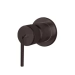 Italian One Way Concealed Shower Mixer, Maximum Pressure 5 bar, Weight 603 g, Metallic Black