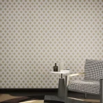 ورق جدران هندسي بيج غامق، طول 10 م، عرض 50 سم