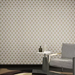 ورق جدران هندسي بيج غامق، طول 10 م، عرض 50 سم | GF62068